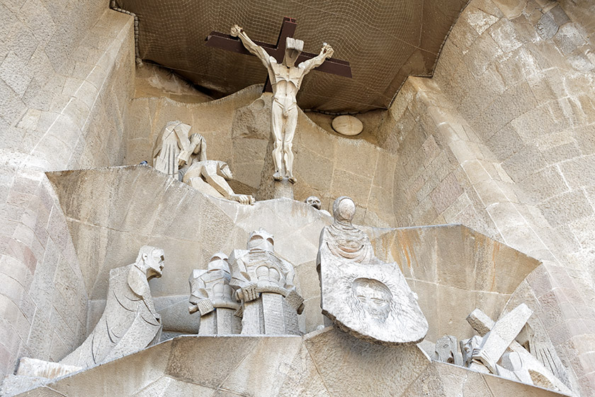 Detail of the Passion façade