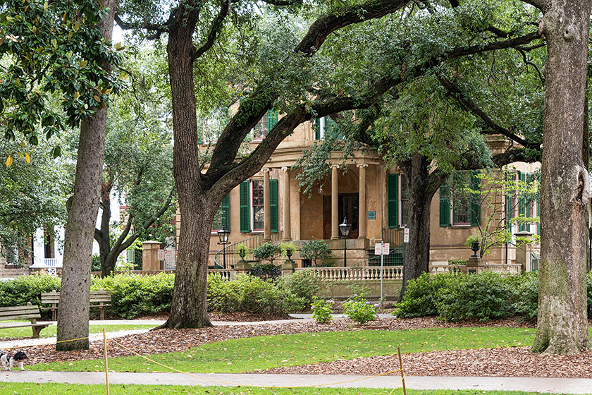 The Owens-Thomas House seen from Oglethorpe Square