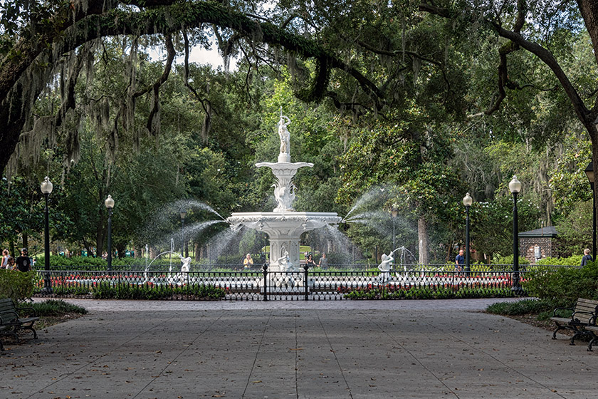 The Forsyth Park fountain