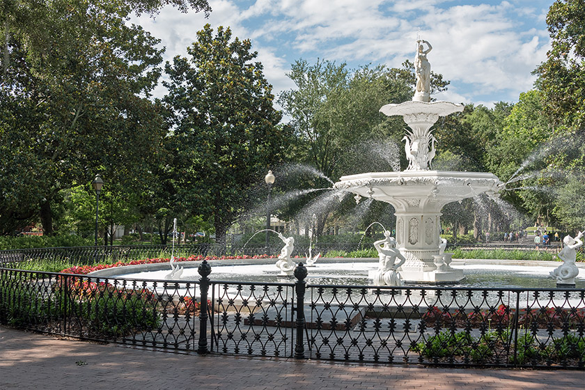 The Forsyth Park fountain