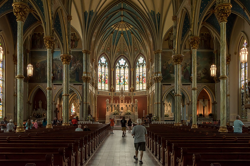 The nave of the Cathedral of St. John the Baptist