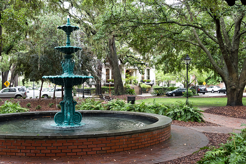 Fountain in Lafayette Square