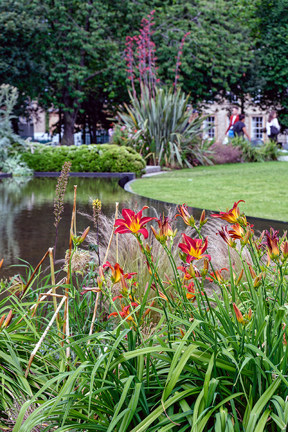 St Andrew Square Garden is lovely