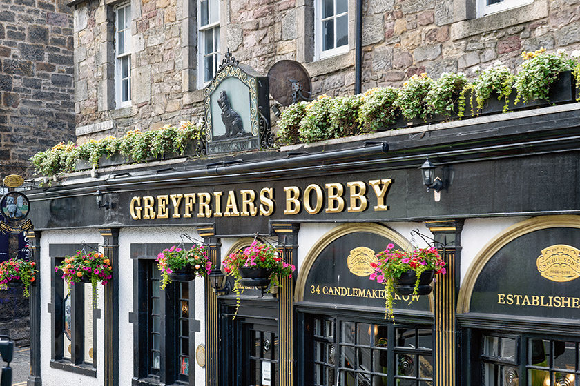 Greyfriars Bobby Pub on Candlemaker Row