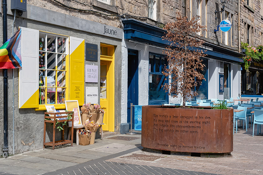 Jaune, a brightly coloured Indie gift shop championing local brands