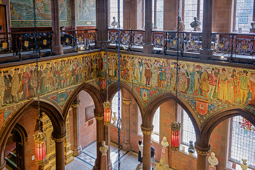 The gorgeous Great Hall in the Portrait Gallery