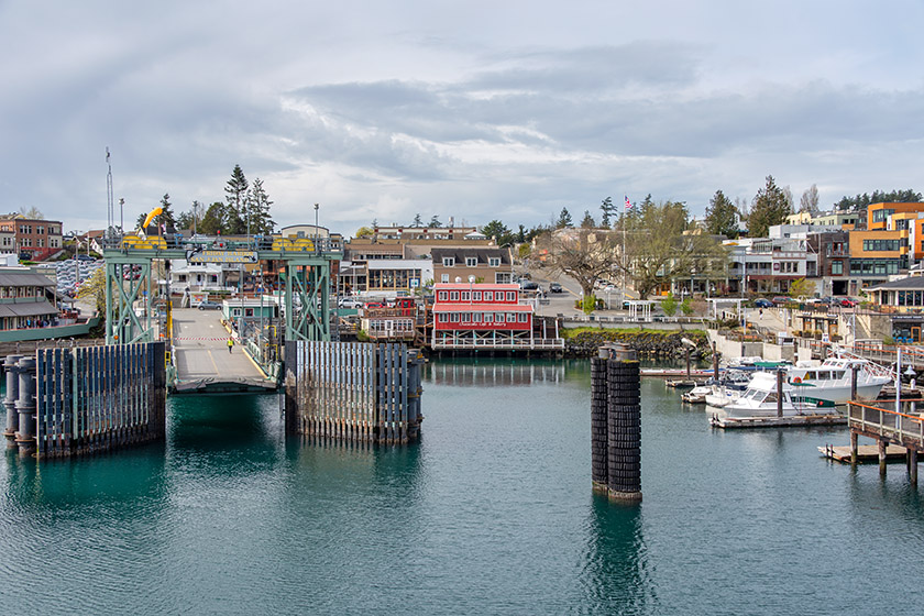 Just over an hour later, we arrive at Friday Harbor