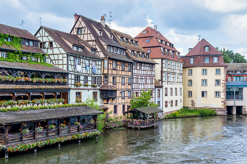 View from the 'Pont Saint-Martin' in la 'Petite France'