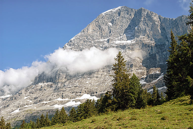 The Eiger in the sun