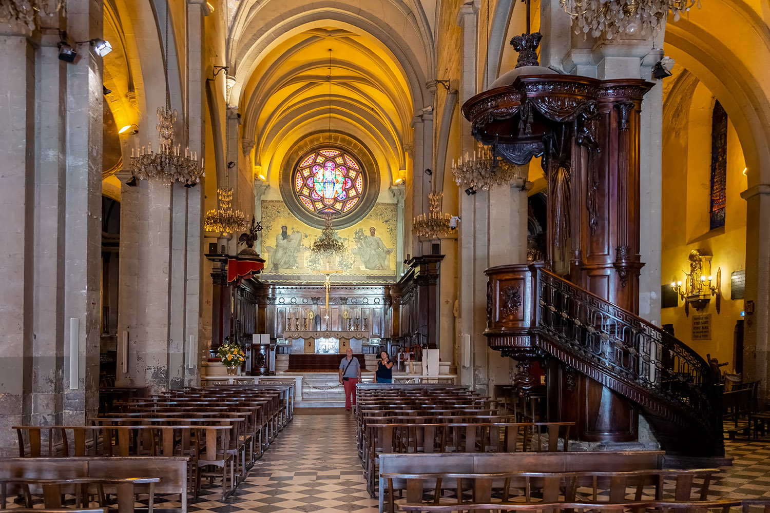 In the Toulon cathedral, 'Notre-Dame-de-la-Seds'
