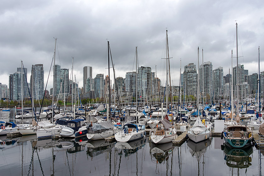 View from Millbank over False Creek