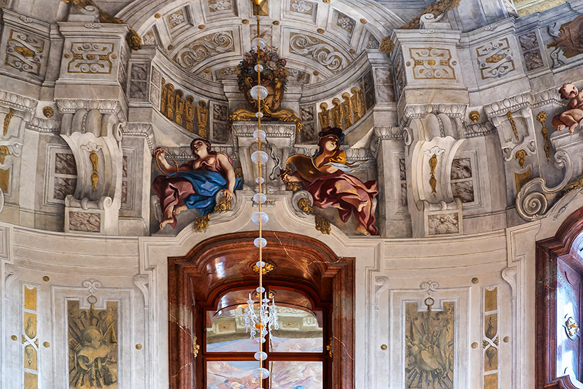 Baroque architecture and frescoes in the Upper Belvedere Museum