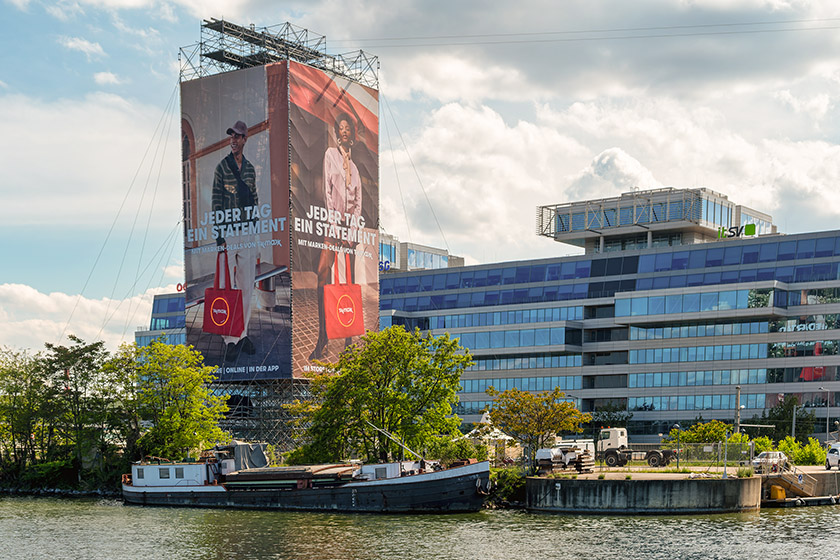 The Catamaran office complex and Marina Tower