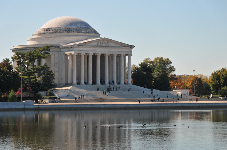 Looking across to the Jefferson Memorial