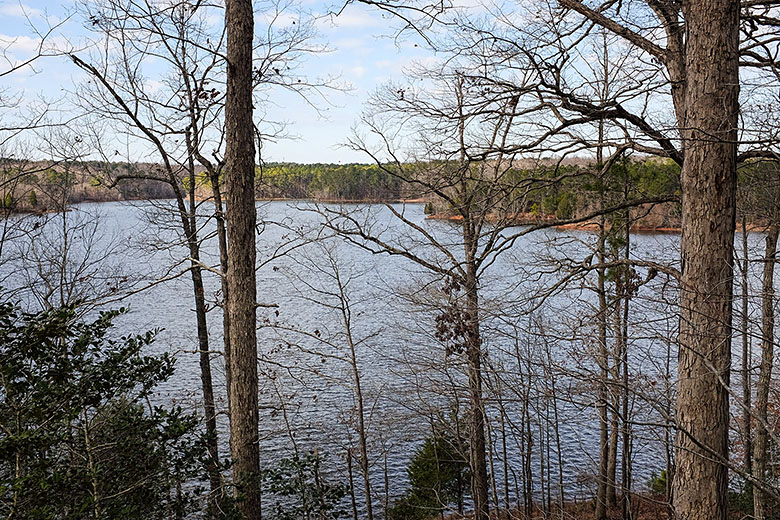 First glimpse of the lake